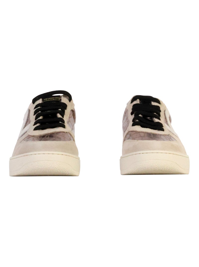 Basket Cuir Victoria Marron - Kiabi