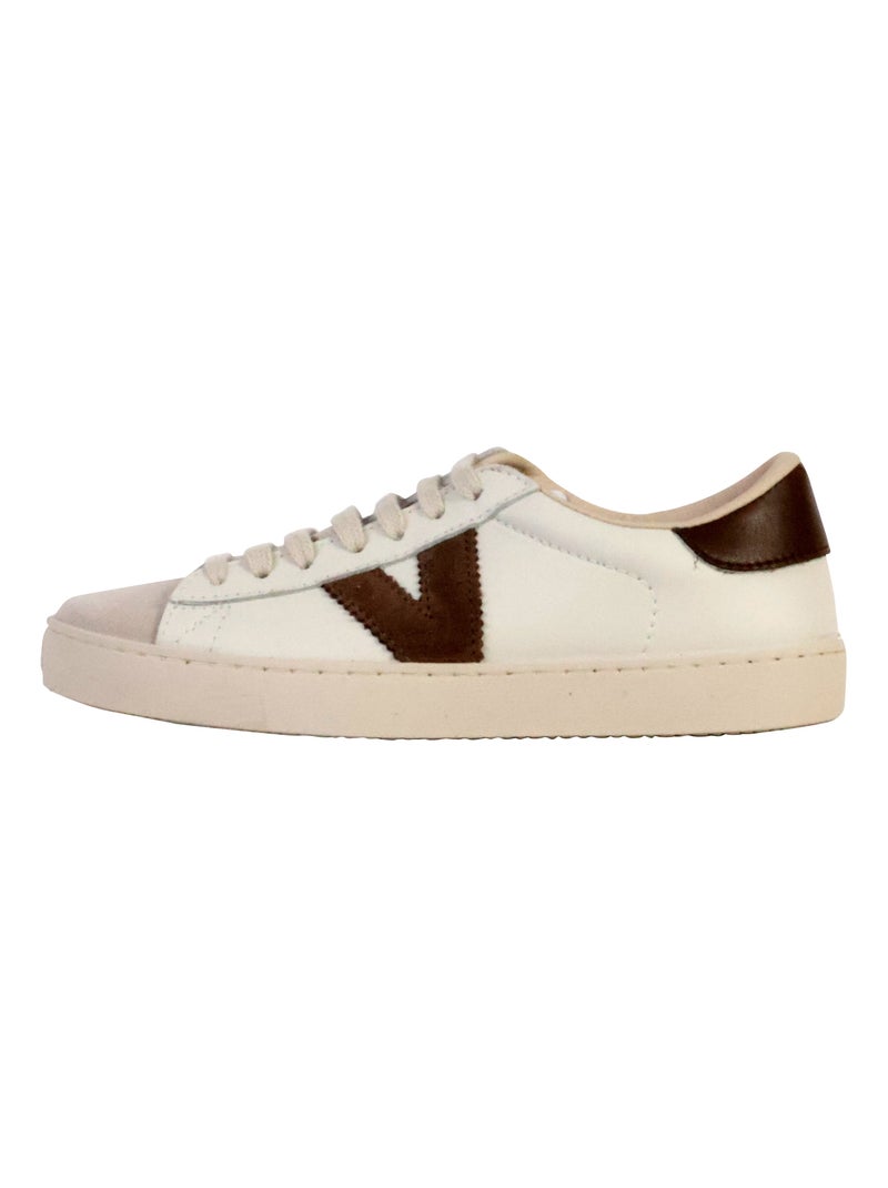 Basket Cuir Victoria Marron - Kiabi