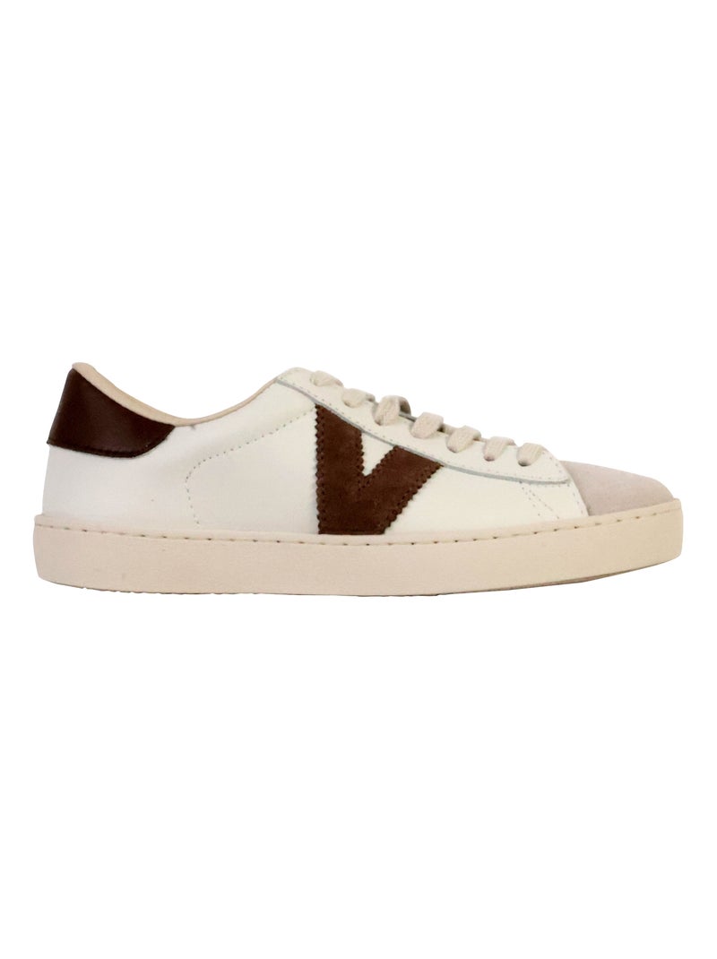 Basket Cuir Victoria Marron - Kiabi