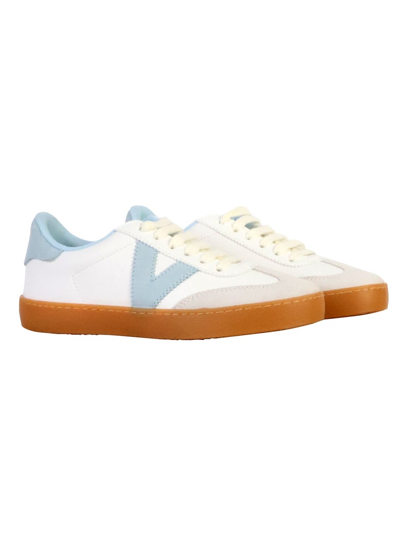 Basket Cuir Victoria Multicolore - Kiabi