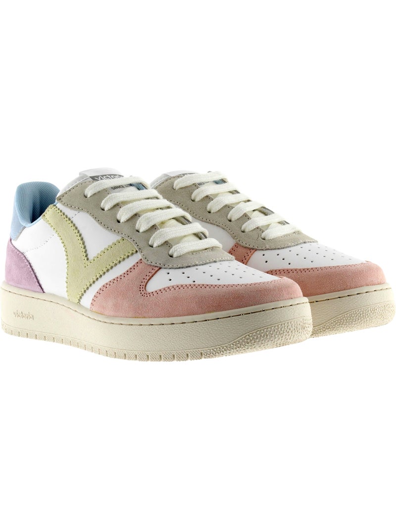 Basket Cuir Victoria Multicolore - Kiabi