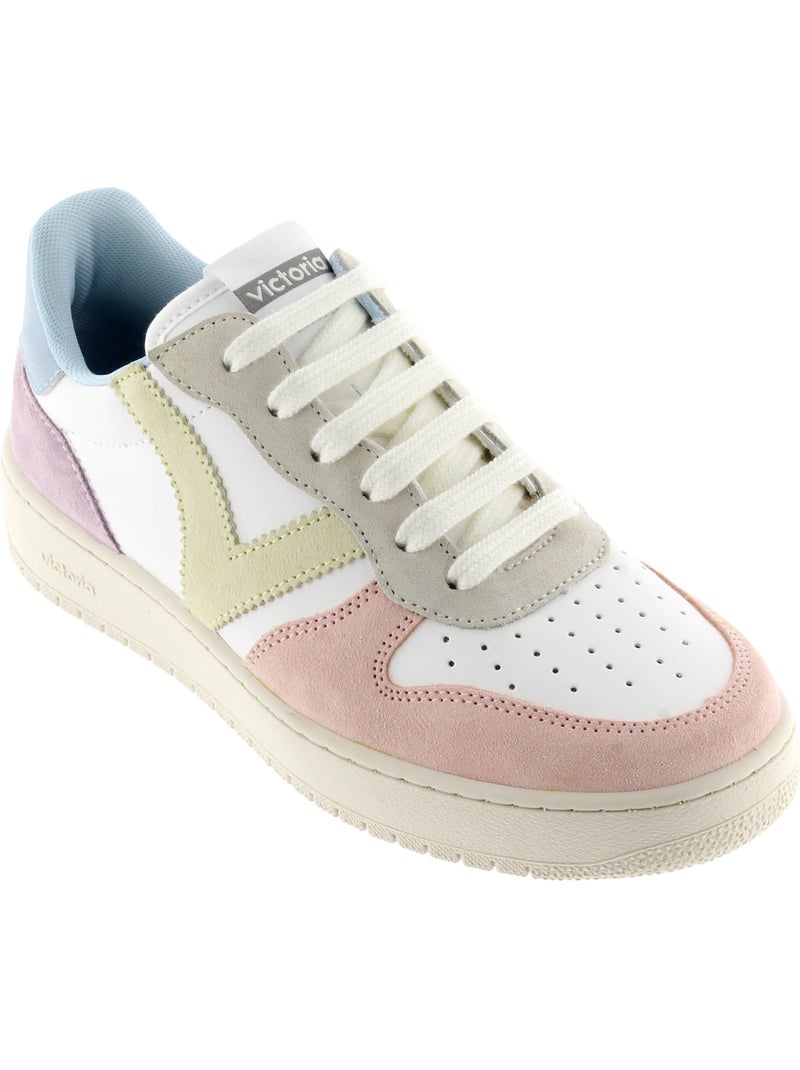 Basket Cuir Victoria Multicolore - Kiabi