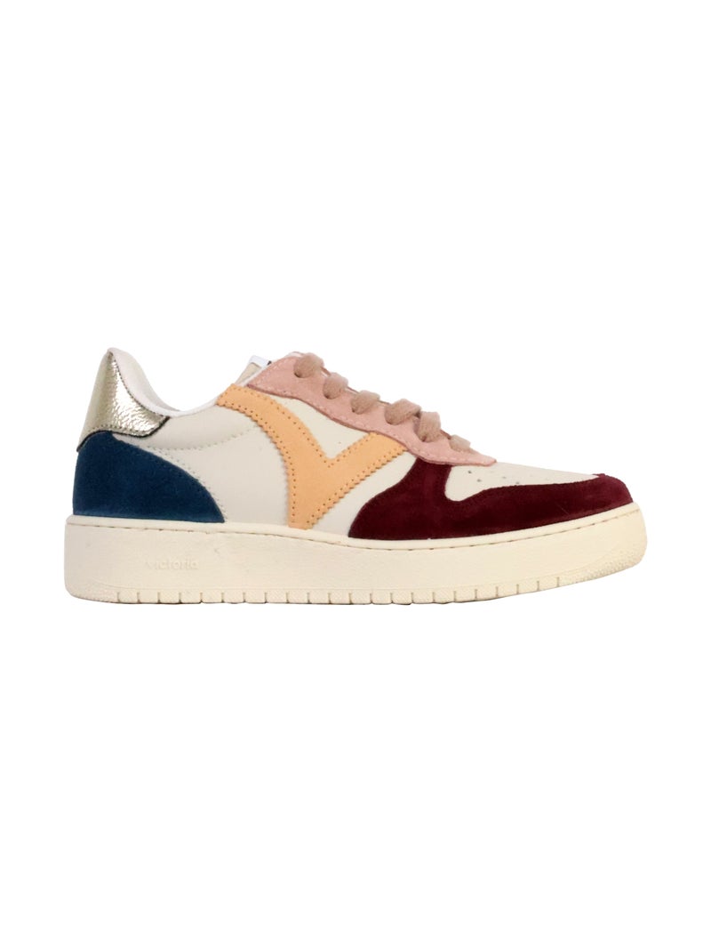 Basket Cuir Victoria Rouge - Kiabi