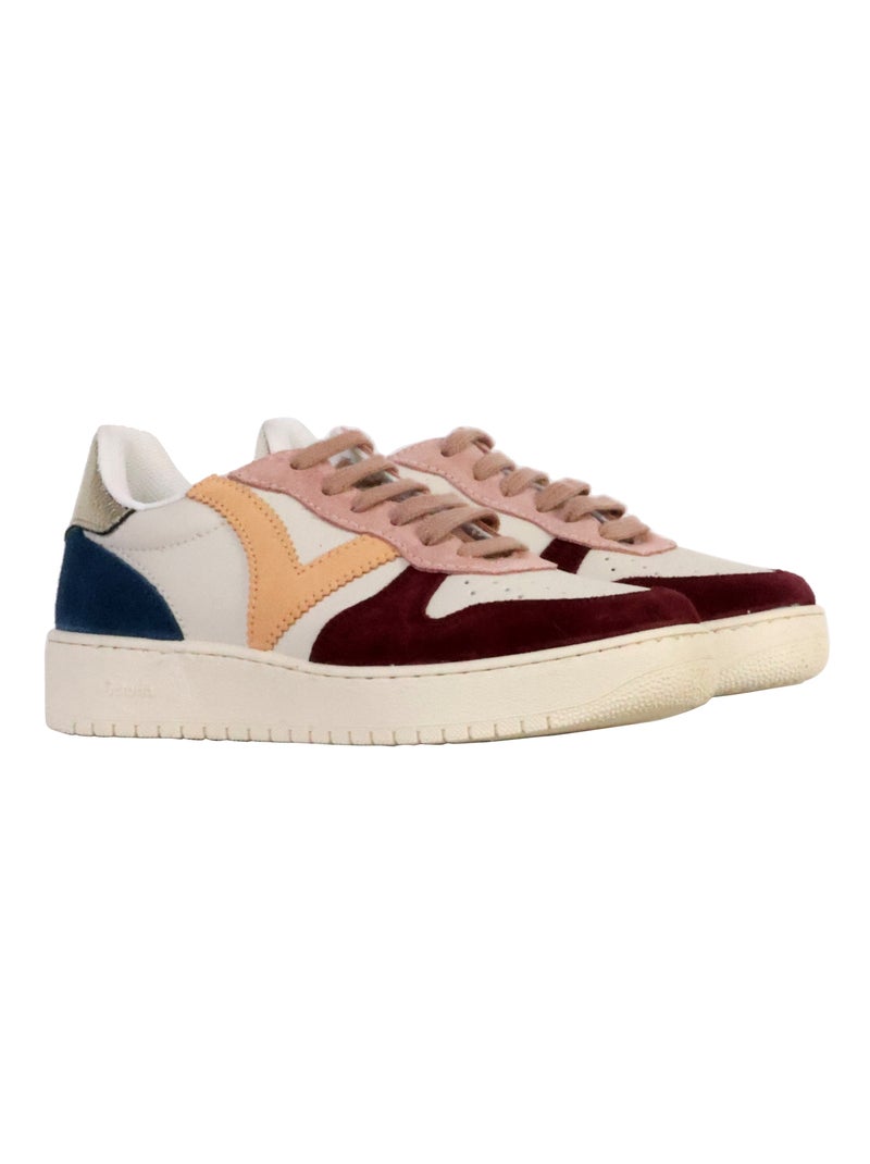 Basket Cuir Victoria Rouge - Kiabi