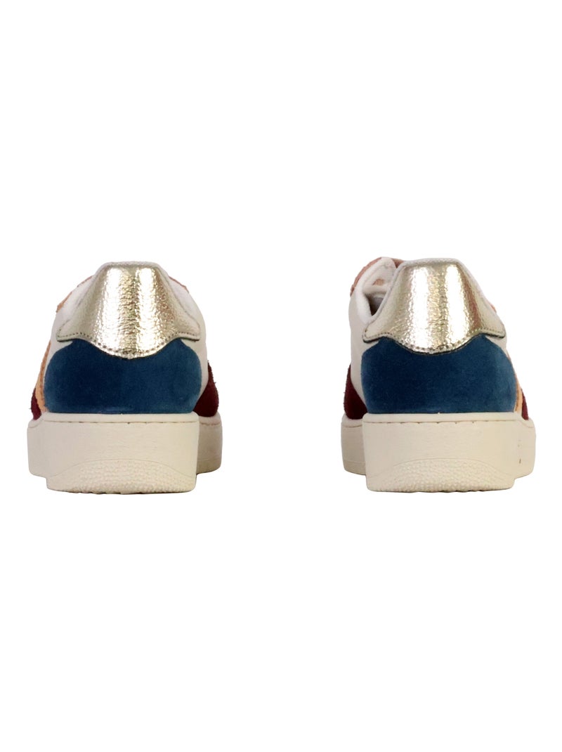 Basket Cuir Victoria Rouge - Kiabi