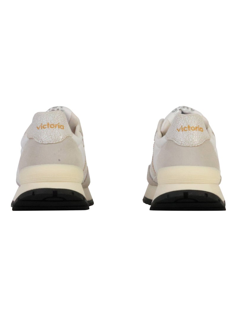 Basket Cuir Victoria Viento Nylon Blanc - Kiabi