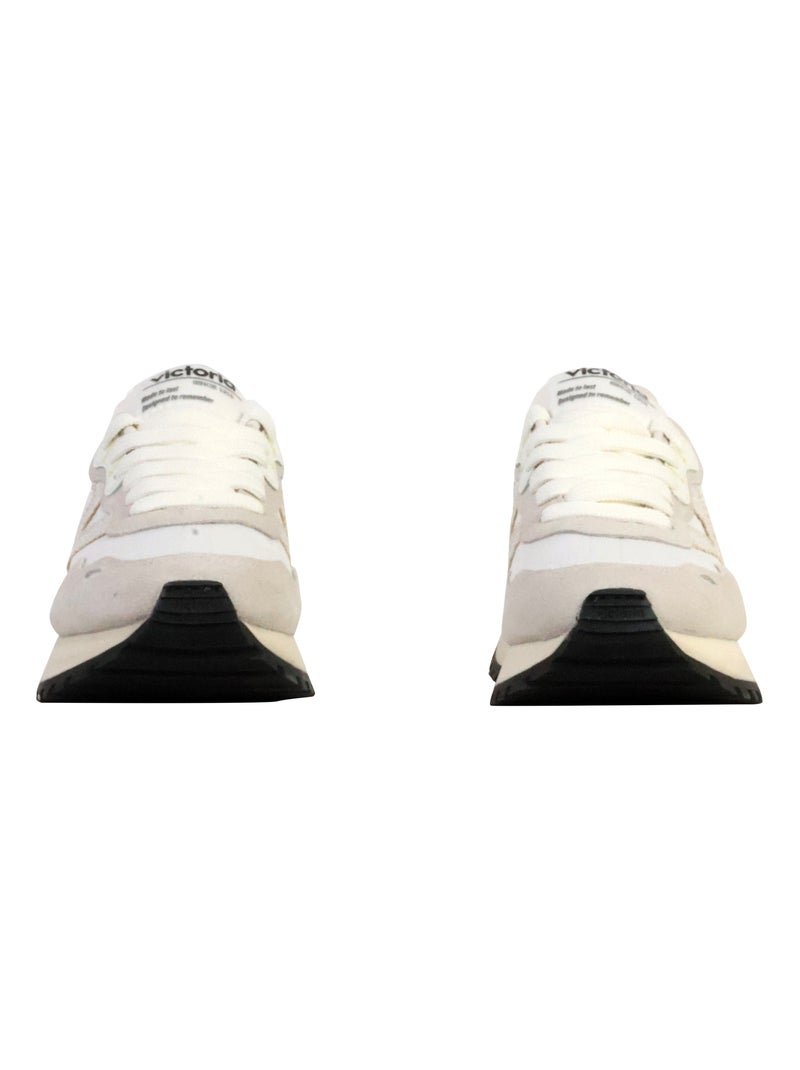 Basket Cuir Victoria Viento Nylon Blanc - Kiabi