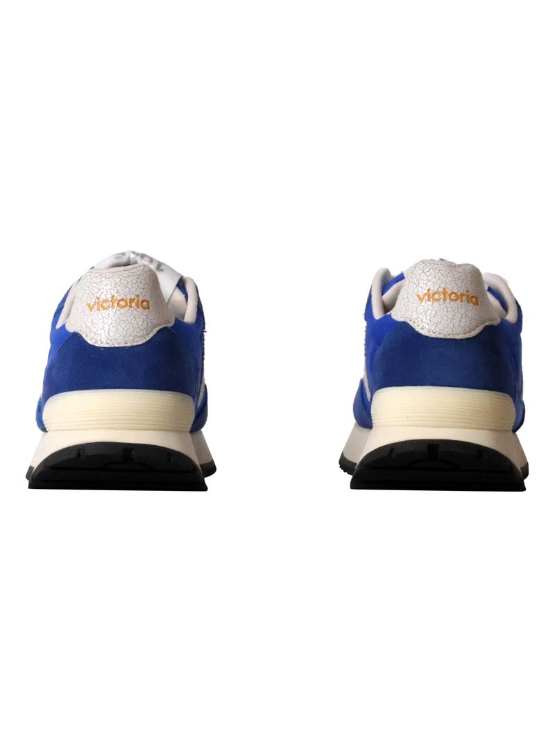 Basket Cuir Victoria Viento Nylon Bleu - Kiabi