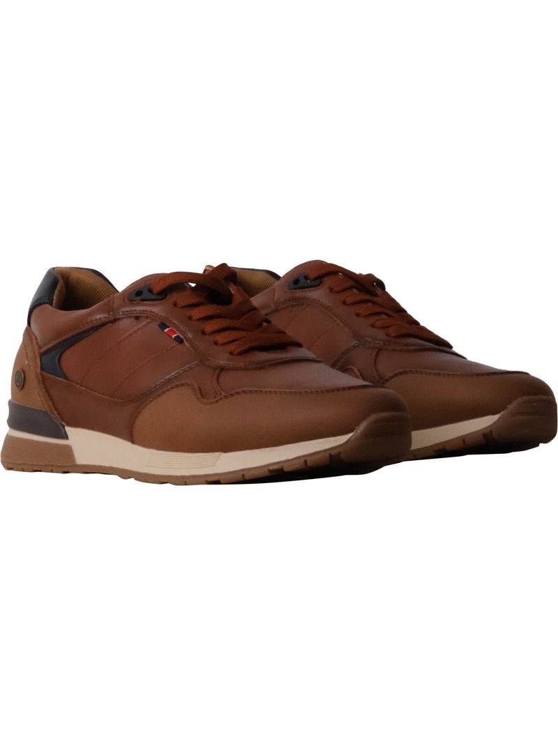 Basket cuir xti Camel - Kiabi
