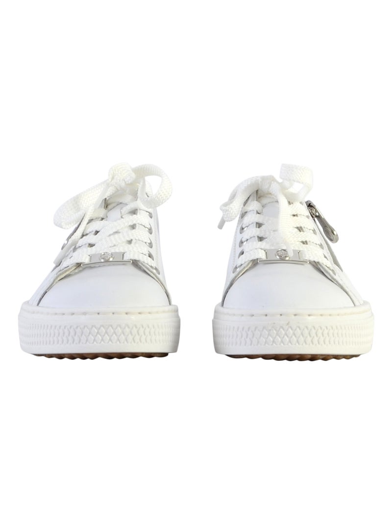 Basket Cuir Zip Rieker Manila* Blanc - Kiabi