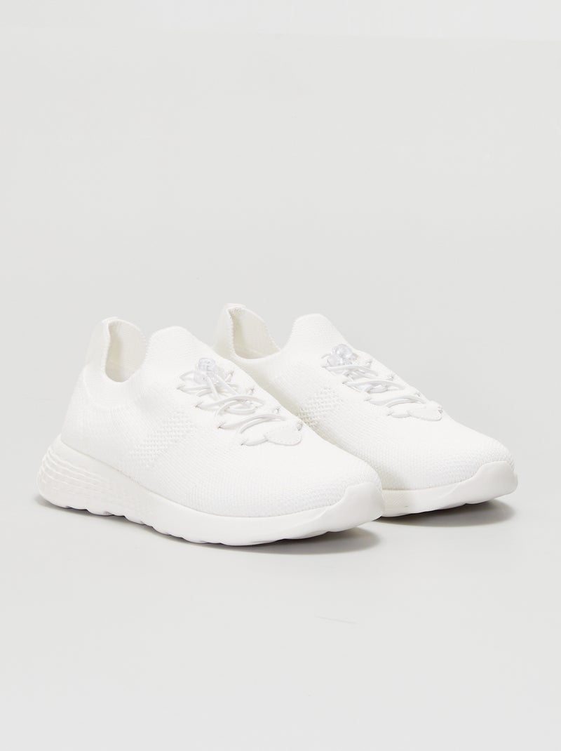 Basket de sport easy fit BLANC - Kiabi