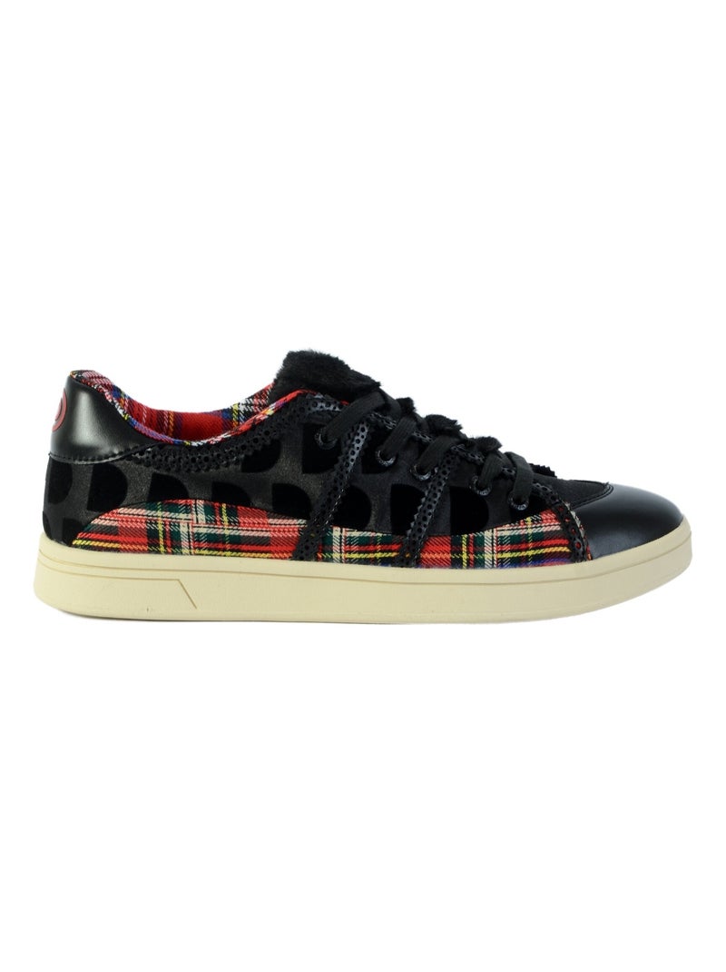 Basket Desigual Cosmetic Tartan Noir - Kiabi