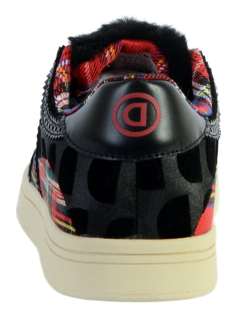 Basket Desigual Cosmetic Tartan Noir - Kiabi
