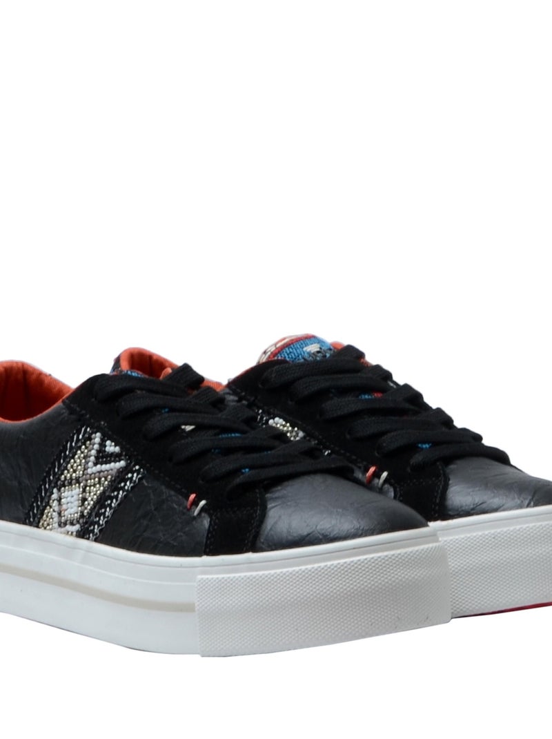 Basket Desigual Street Ethnic Noir - Kiabi
