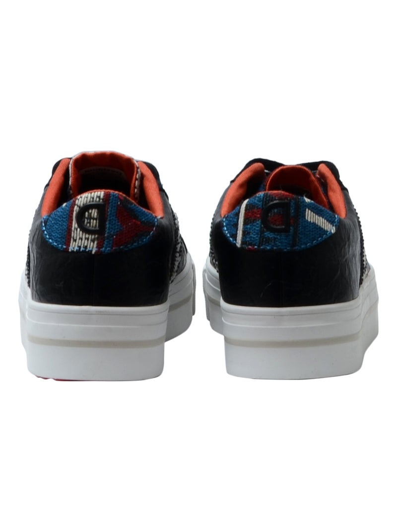 Basket Desigual Street Ethnic Noir - Kiabi