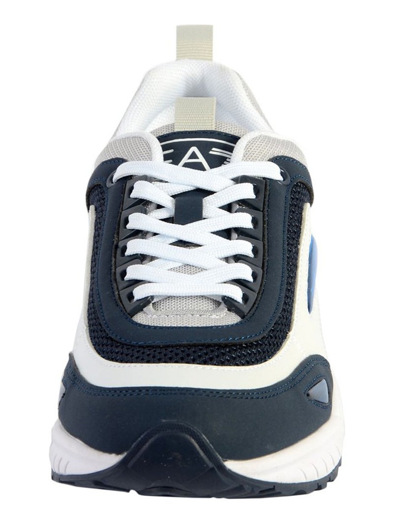 Basket Emporio Armani Sneaker Nubuck Pu+Mesh Bleu - Kiabi