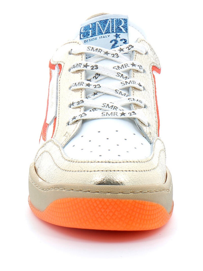 Basket en Cuir Semerdjian Blanc - Kiabi