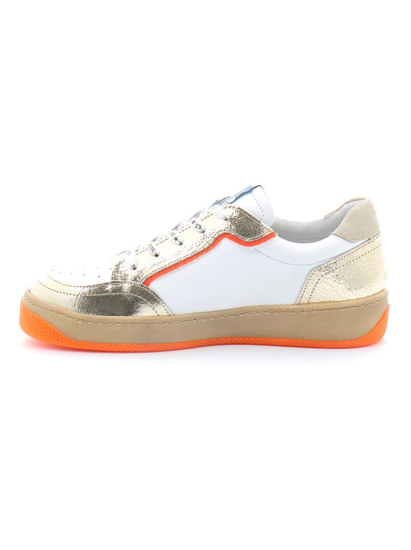 Basket en Cuir Semerdjian Blanc - Kiabi