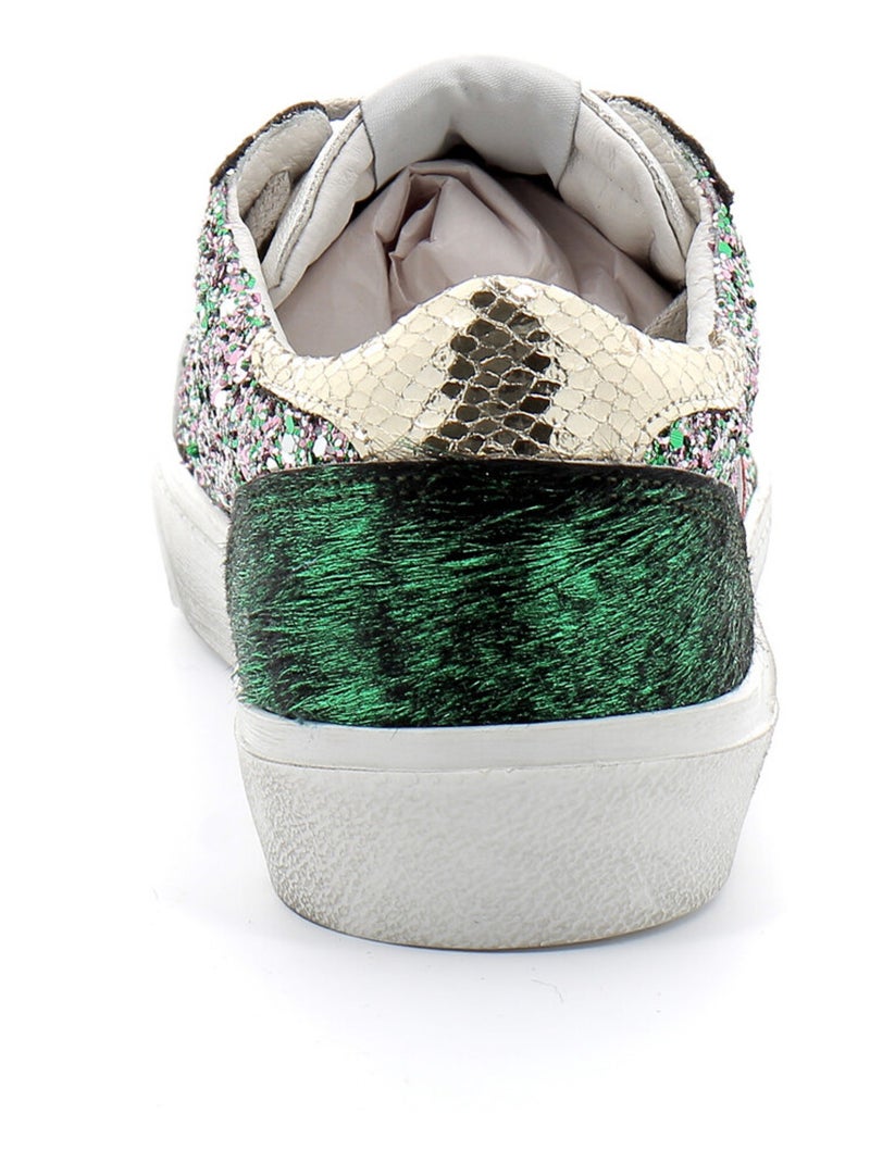Basket en Cuir Semerdjian Multicolore - Kiabi