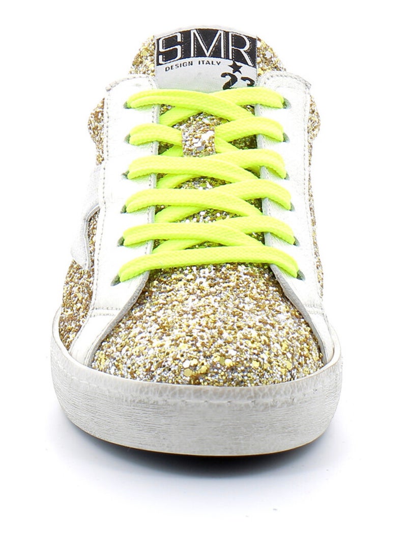 Basket en Cuir & Strass Semerdjian Doré/or - Kiabi