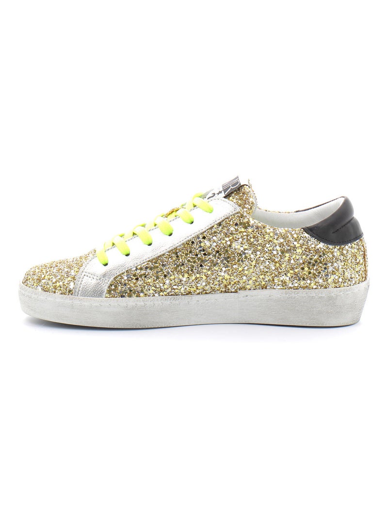 Basket en Cuir & Strass Semerdjian Doré/or - Kiabi