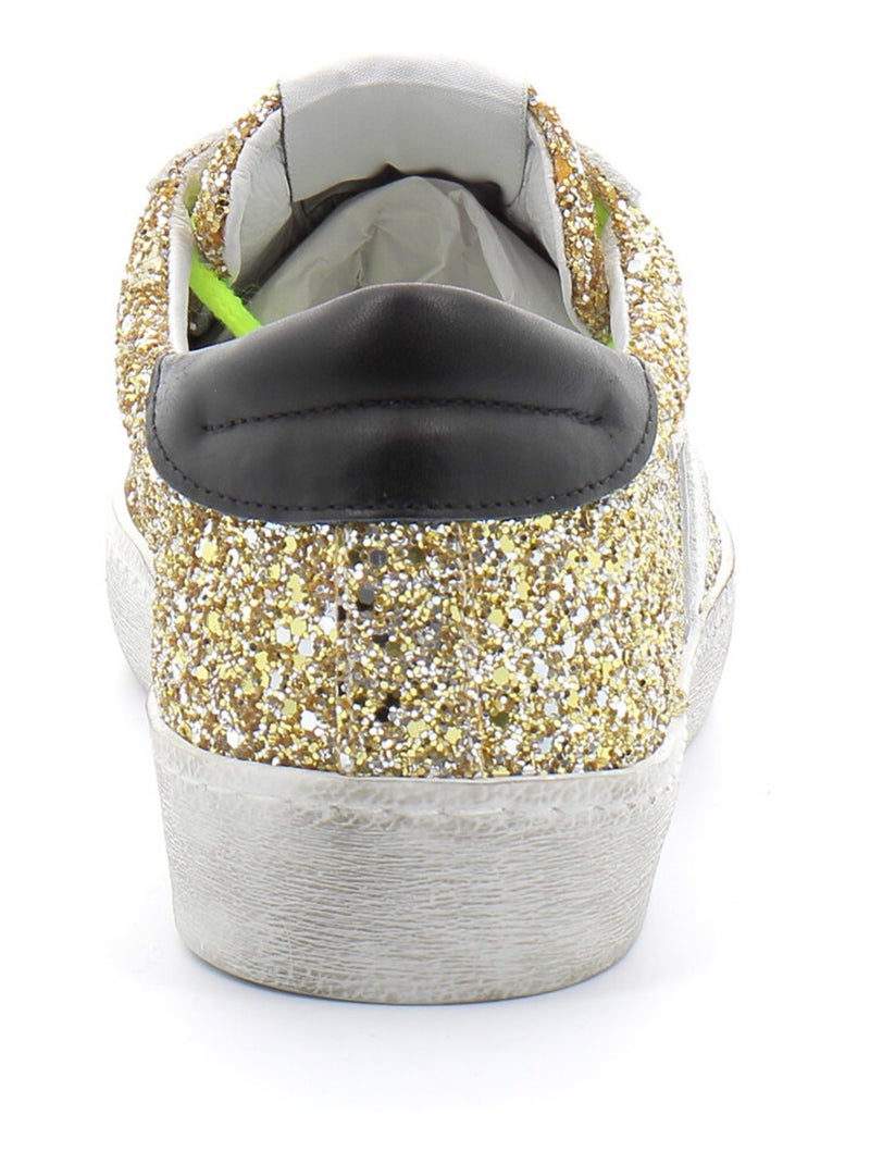 Basket en Cuir & Strass Semerdjian Doré/or - Kiabi