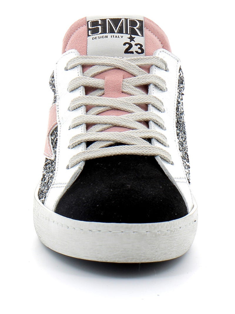 Basket en Cuir & Strass Semerdjian Noir - Kiabi