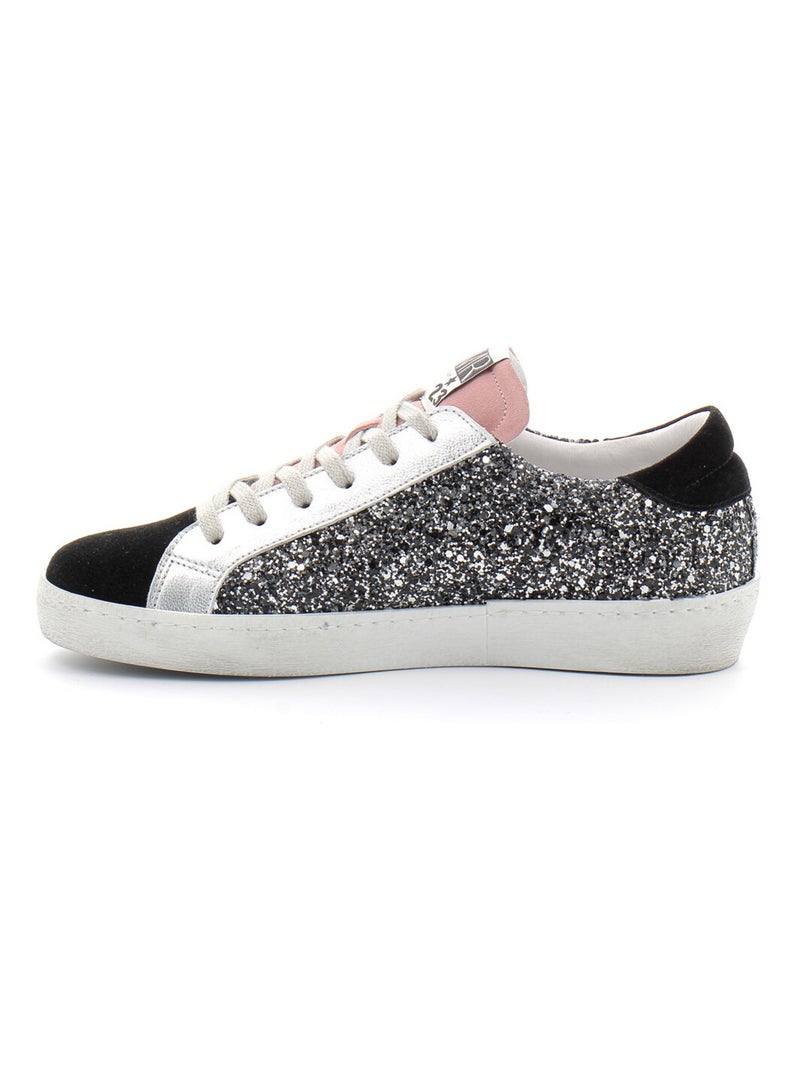 Basket en Cuir & Strass Semerdjian Noir - Kiabi