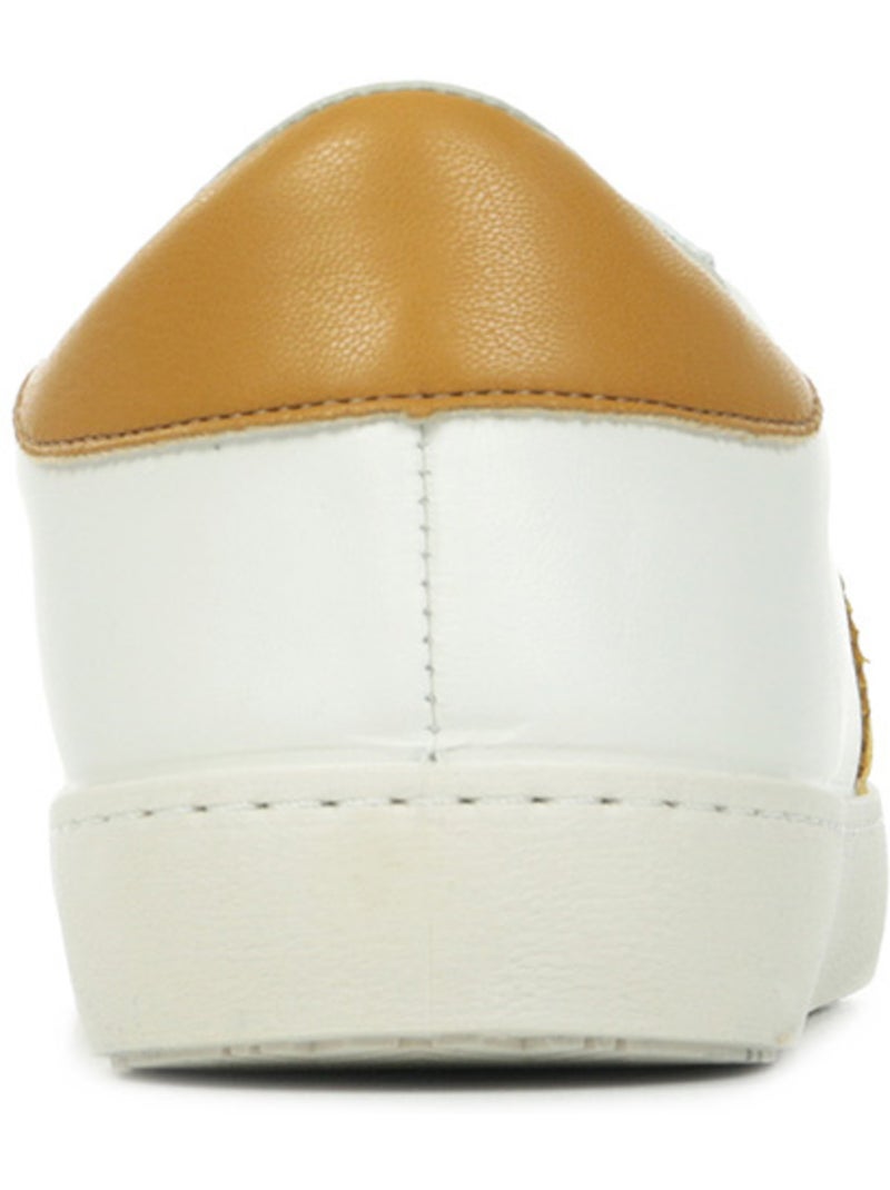 Basket en Cuir Victoria. Blanc - Kiabi
