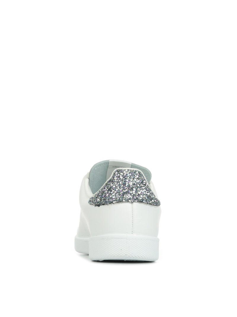 Basket en Cuir Victoria. Gris - Kiabi