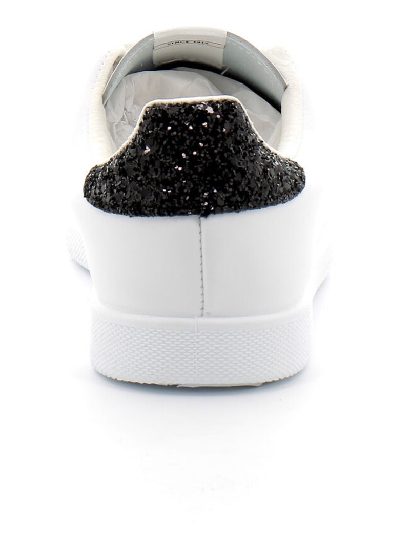Basket en Cuir Victoria. Noir - Kiabi