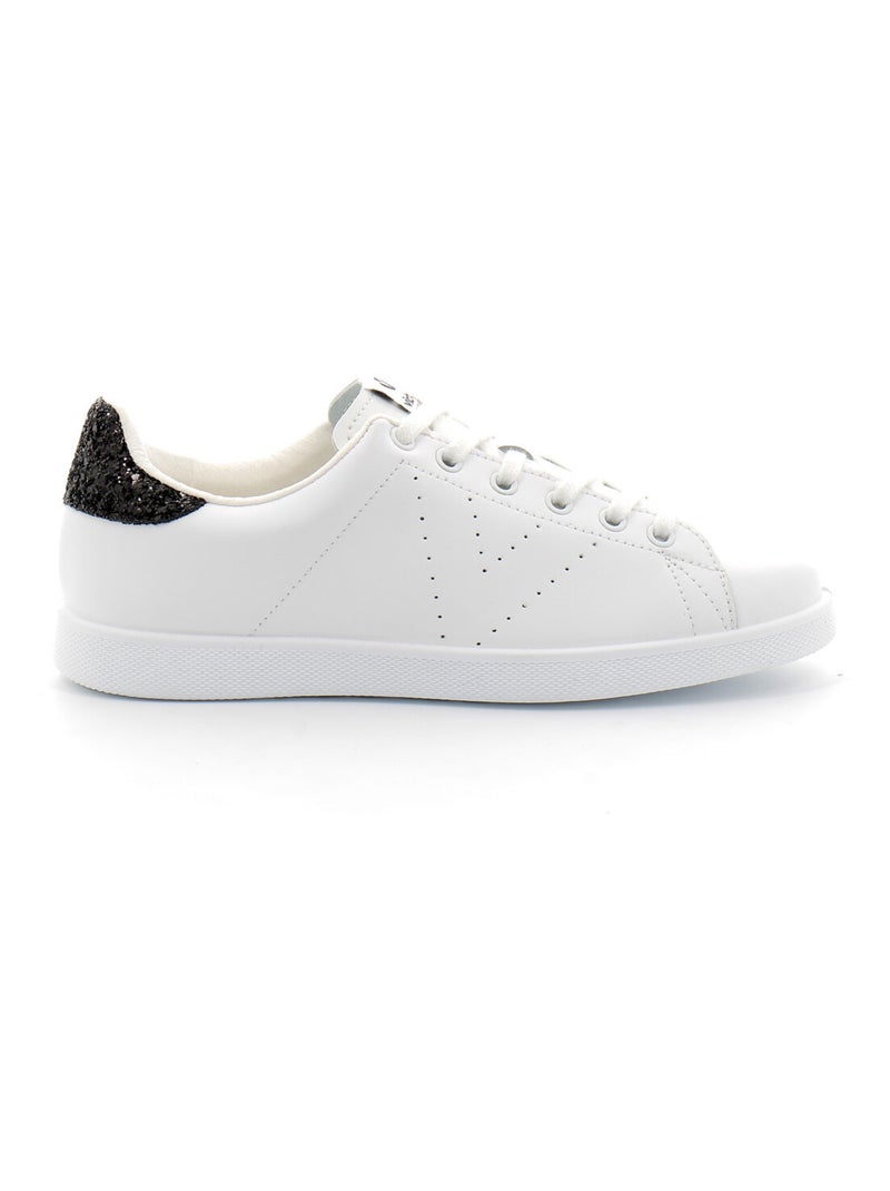 Basket en Cuir Victoria. Noir - Kiabi