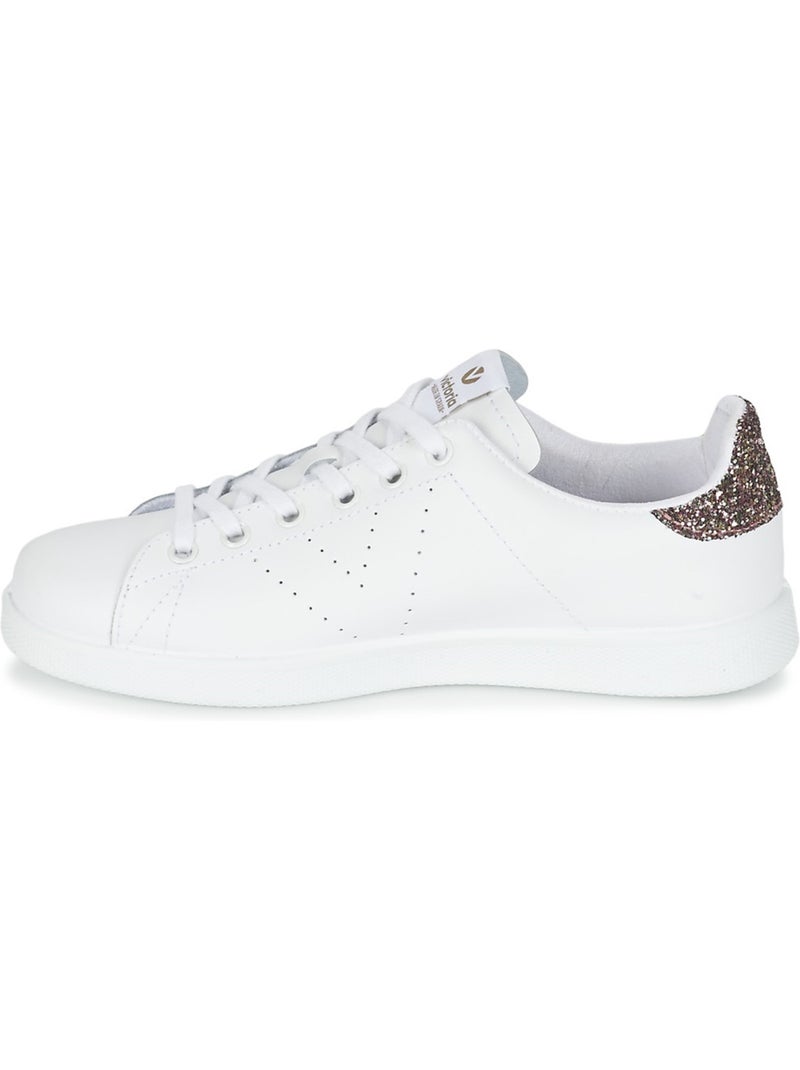 Basket en Cuir Victoria. Rose - Kiabi