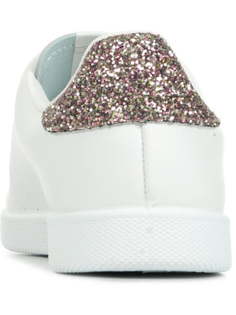 Basket en Cuir Victoria. Rose - Kiabi