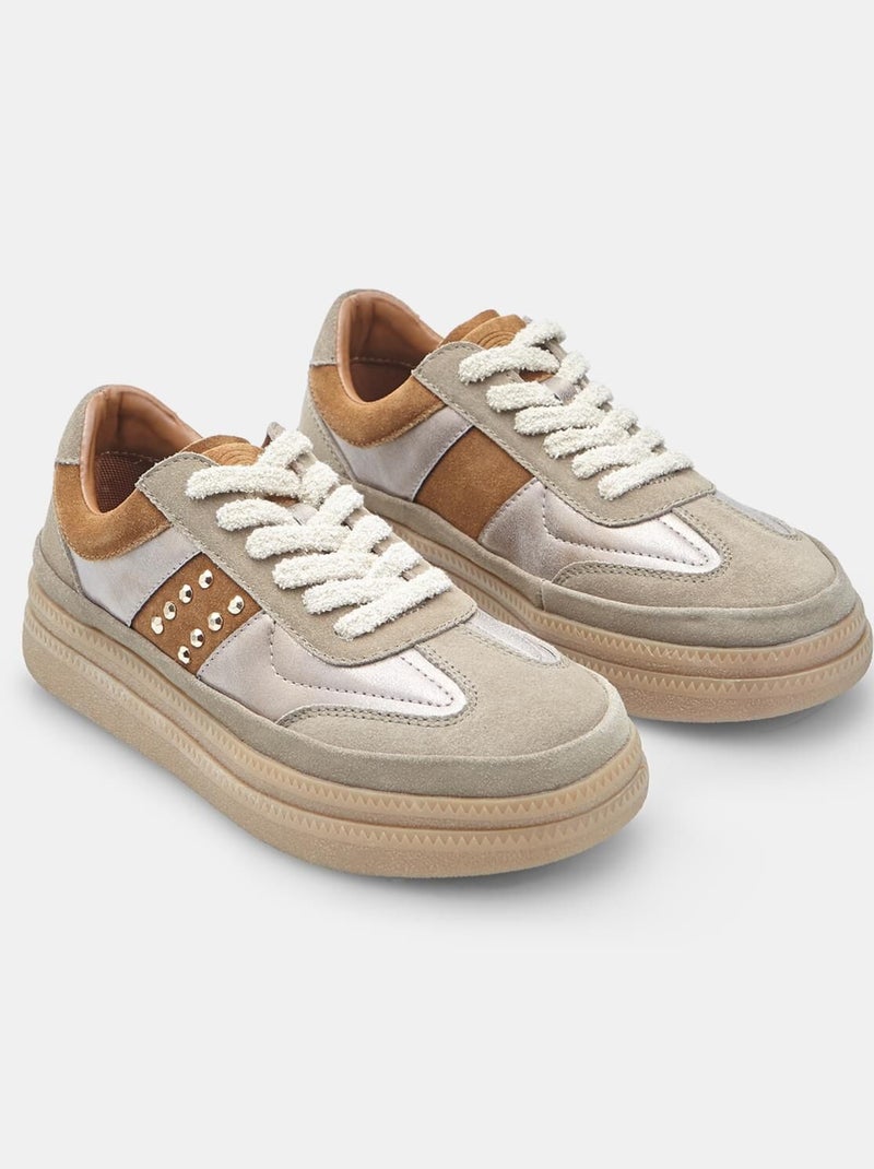 Basket en daim  Bata Bronze - Kiabi