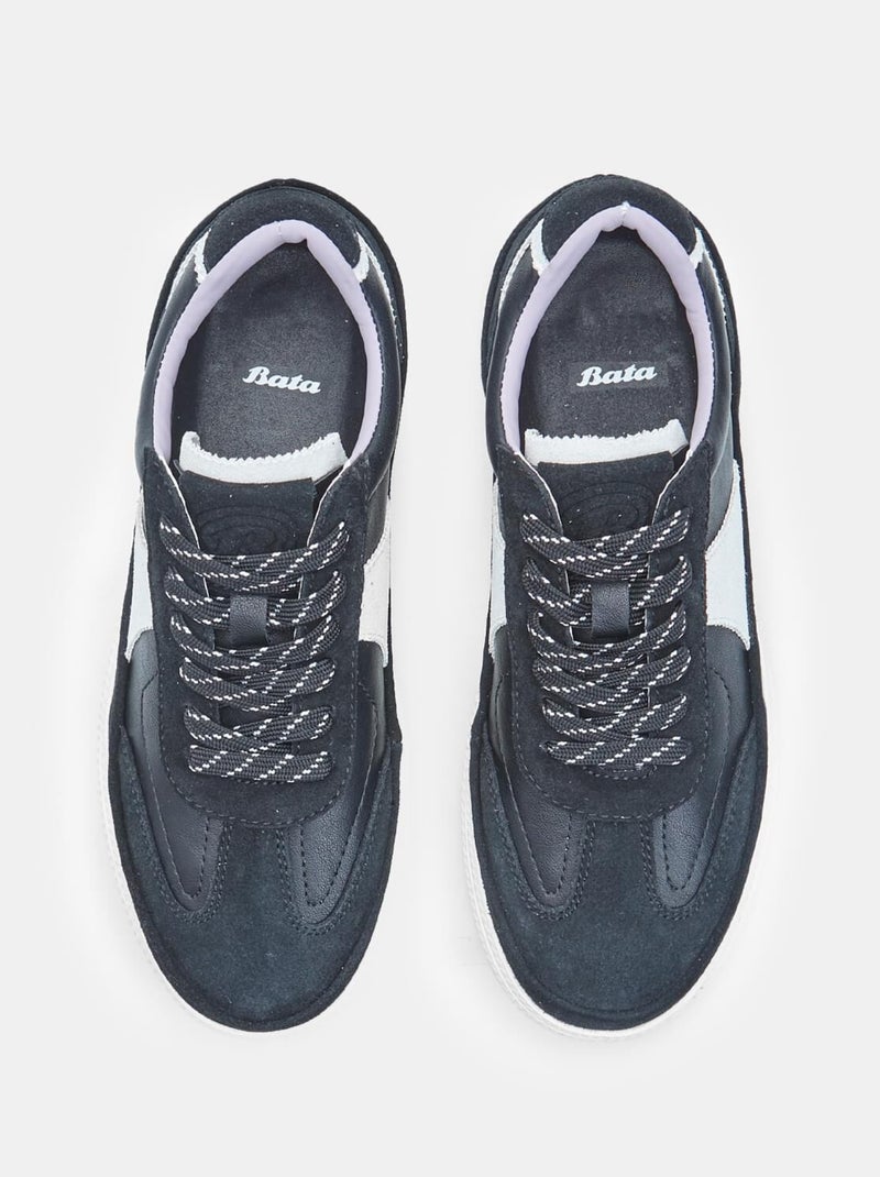 Basket en daim  Bata Noir - Kiabi