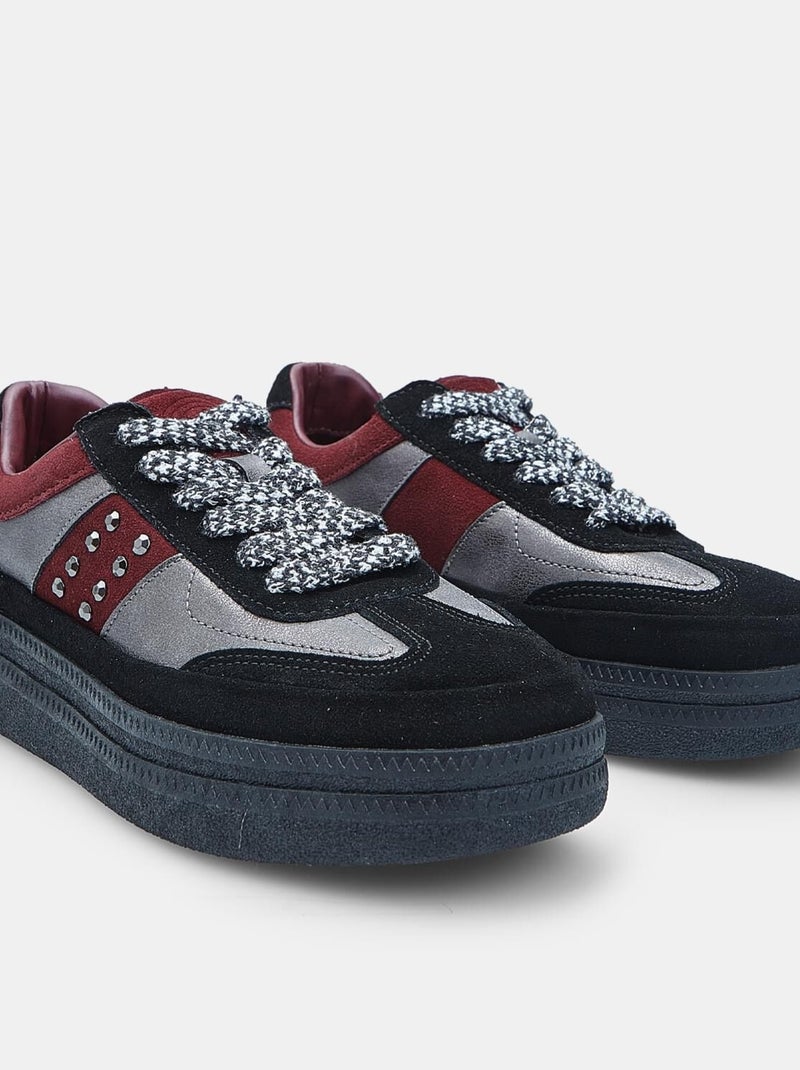 Basket en daim  Bata Noir - Kiabi