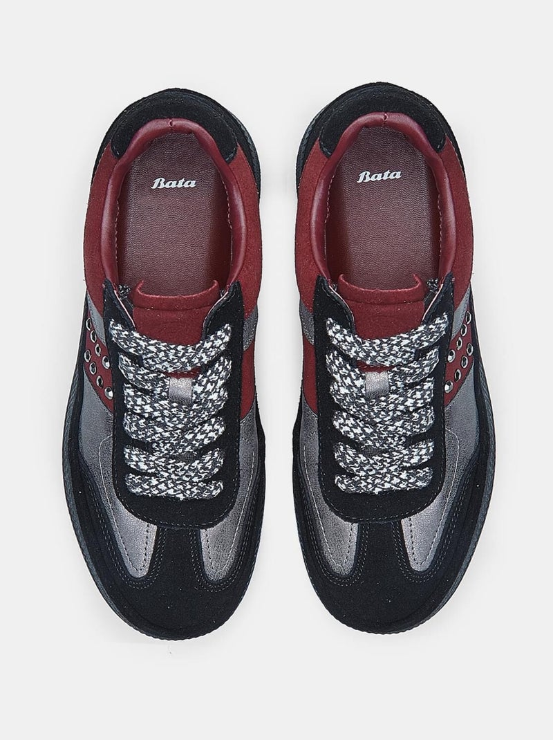 Basket en daim  Bata Noir - Kiabi