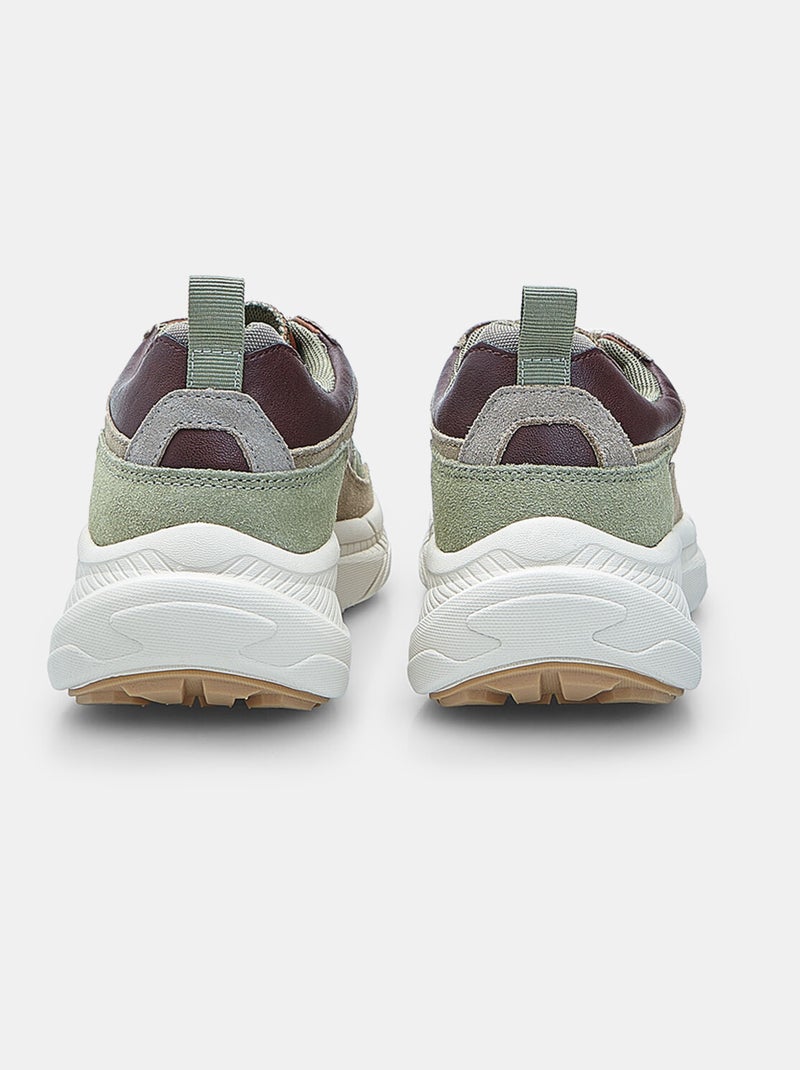 Basket en daim  Bata Vert - Kiabi