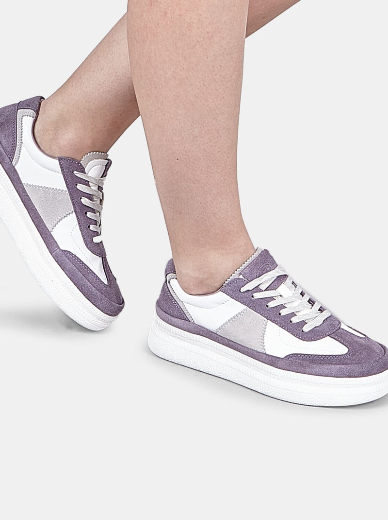 Basket en daim  Bata Violet - Kiabi