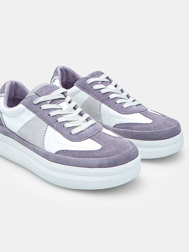 Basket en daim  Bata Violet - Kiabi