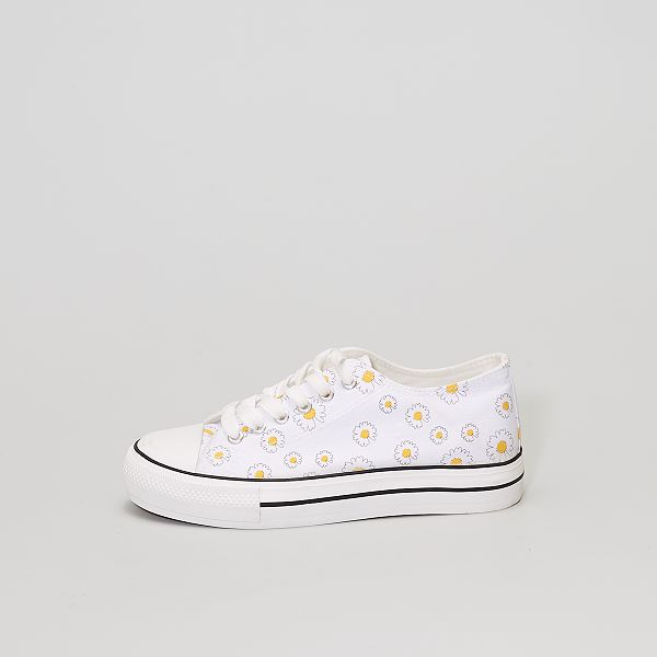 chaussures fleuries