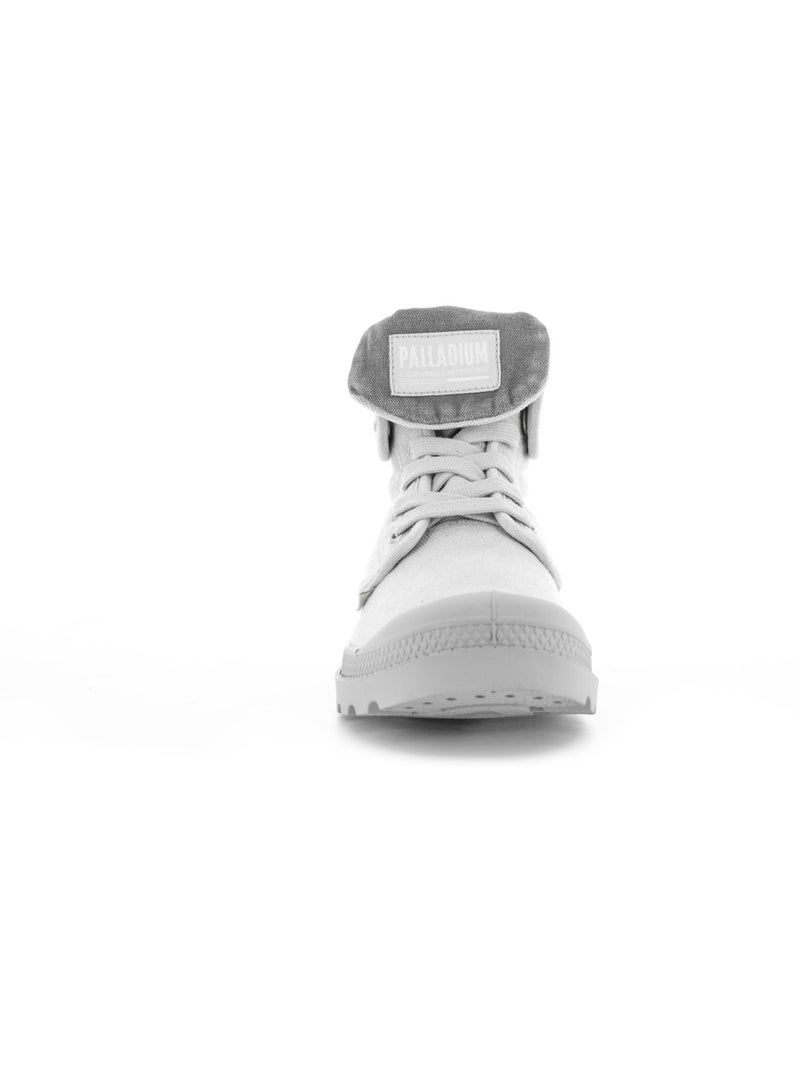 Basket en Toile Palladium Gris - Kiabi