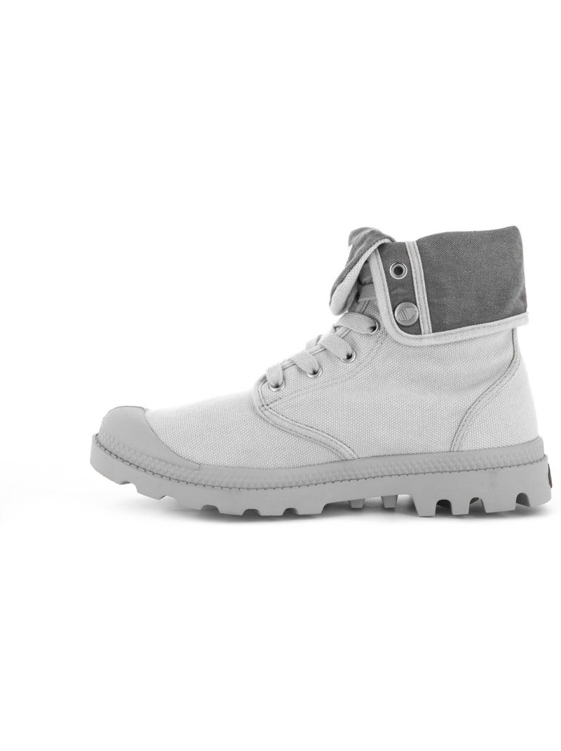 Basket en Toile Palladium Gris - Kiabi