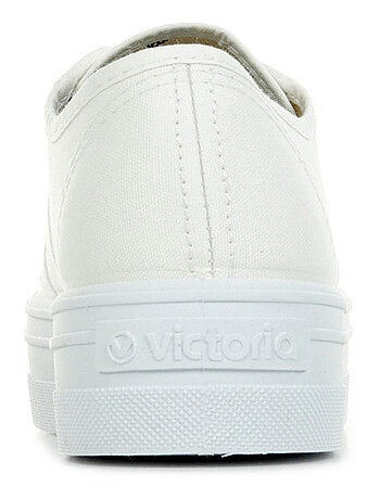 Baskets à Plateforme en Toile Pour Femme