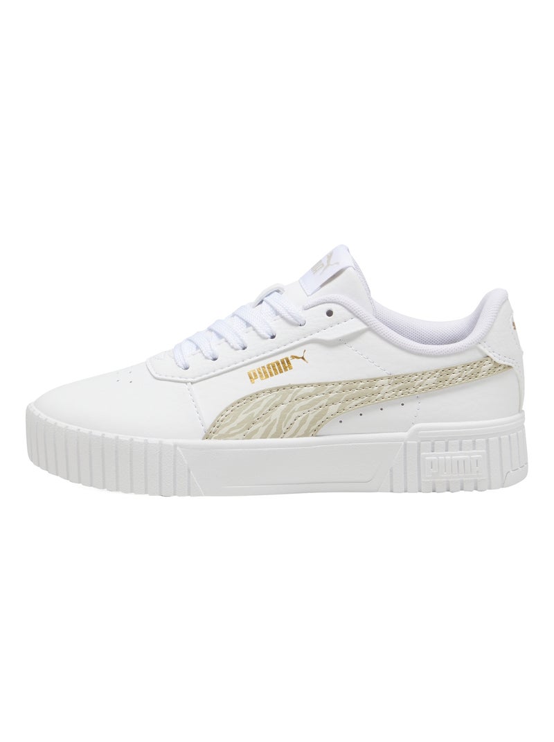 Basket Enfant à Lacets Junior Puma Carina 2.0 Zebra Jr Blanc - Kiabi