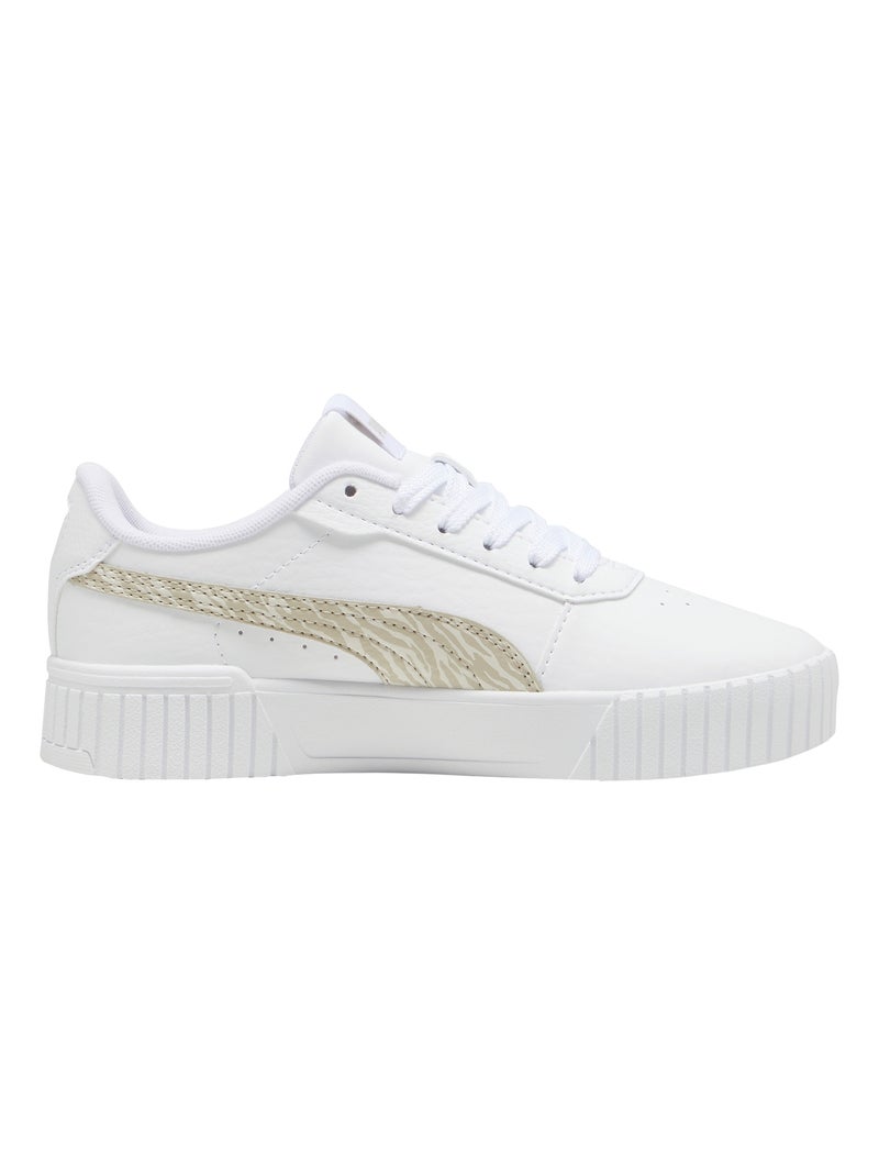 Basket Enfant à Lacets Junior Puma Carina 2.0 Zebra Jr Blanc - Kiabi