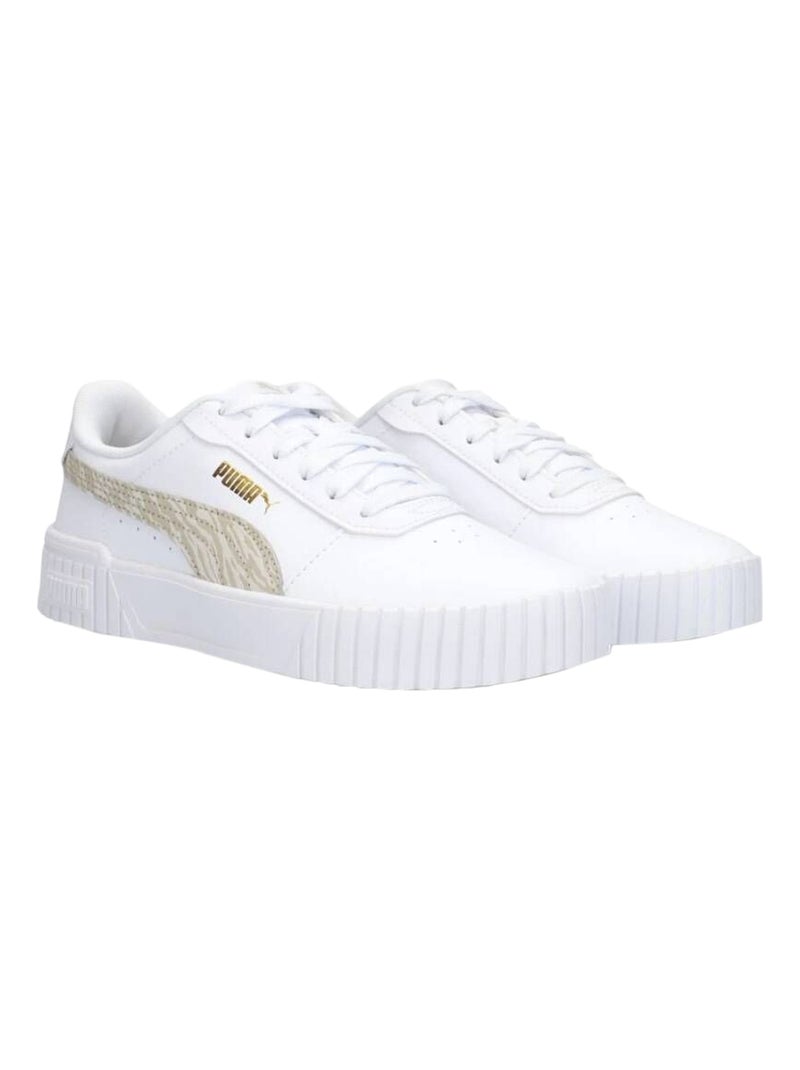Basket Enfant à Lacets Junior Puma Carina 2.0 Zebra Jr Blanc - Kiabi