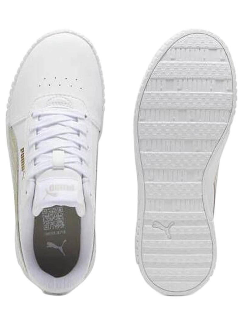 Basket Enfant à Lacets Junior Puma Carina 2.0 Zebra Jr Blanc - Kiabi