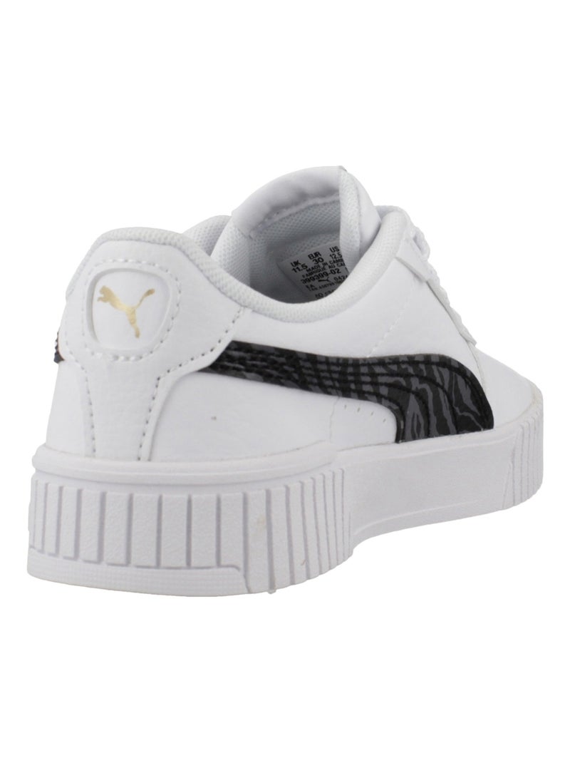 Basket Enfant à Lacets Puma Carina 2.0 Zebra PS Blanc - Kiabi